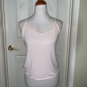 Baby pink lace PJ top